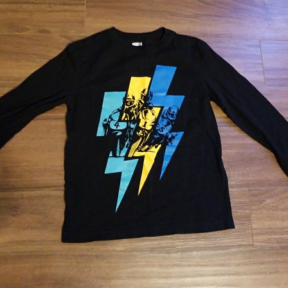 Boys motorcycle/dirt bike racing long sleeve shirt